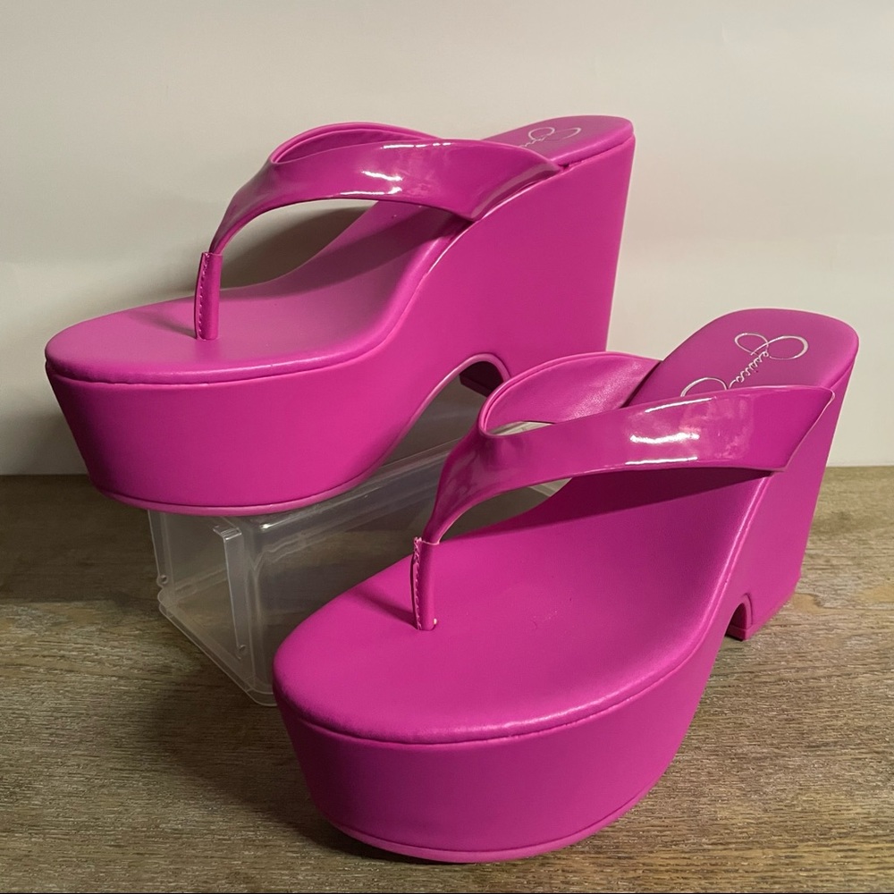 Jessica Simpson Pink Platform Sandals